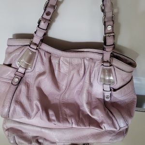 B. Makowsky purple leather bag